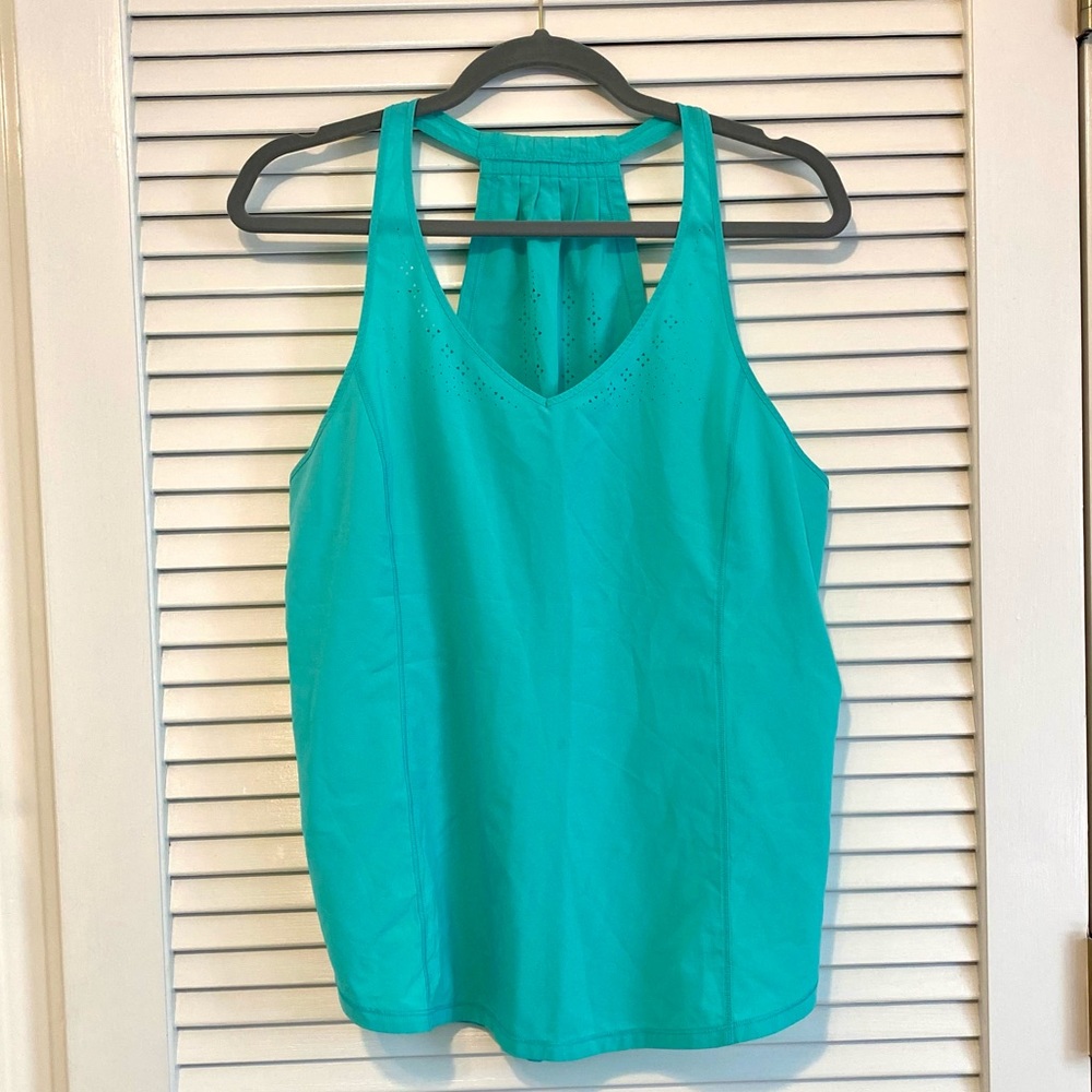 Green lululemon tank size 8